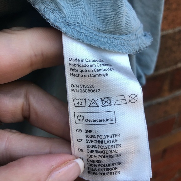 H&M top blueish grey color - Picture 3 of 6